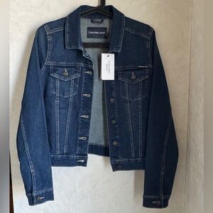 NWT Calvin Klein Jeans Dark Blue Denim Jacket